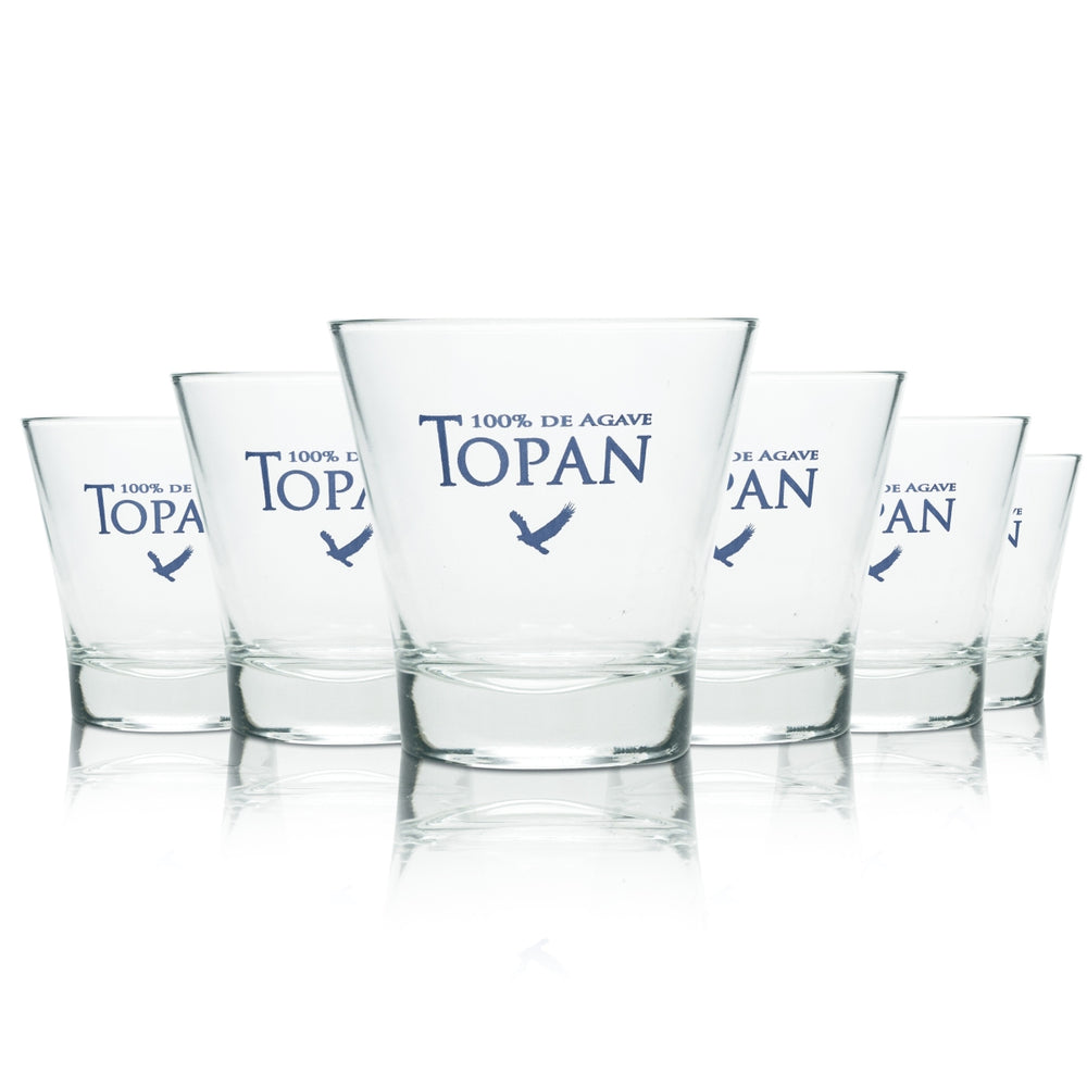 6x Topanito Mezcal szklanka 0.3l Tumbler 100% de Agave szklanki Tequila Mexico Bar