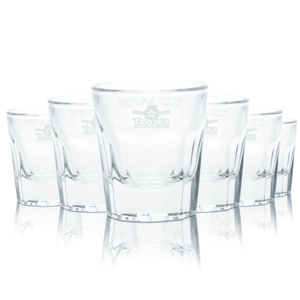 6x kieliszek do wódki Trojka 2 cl zestaw krótkich kieliszków Stamper Vodka kalibrowane Gastro