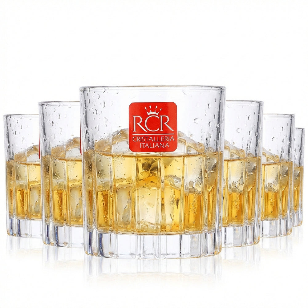 6x szklanka do whisky Tullamore Dew z reliefem i kryształowym szlifem  Szklanki Timeless