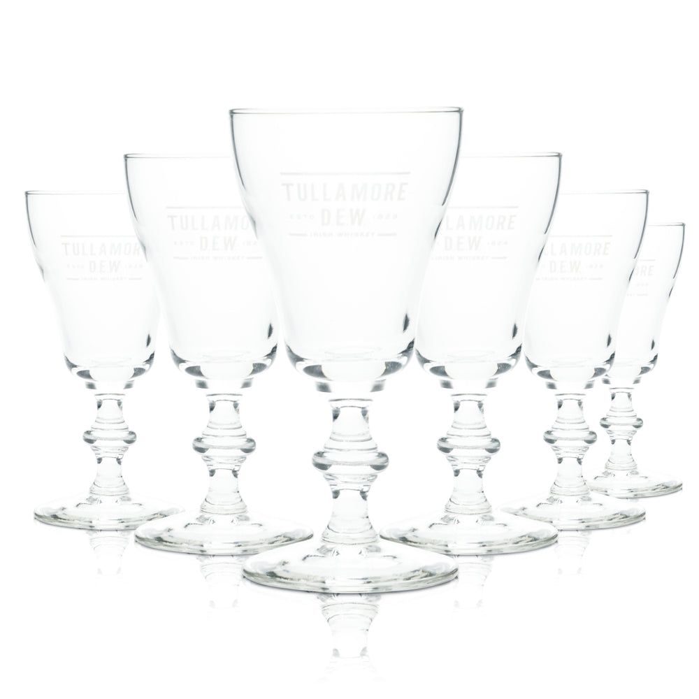 6 szklanek do whiskey Tullamore Dew o pojemności 0,15 l w stylu goblet Irish Single Malt