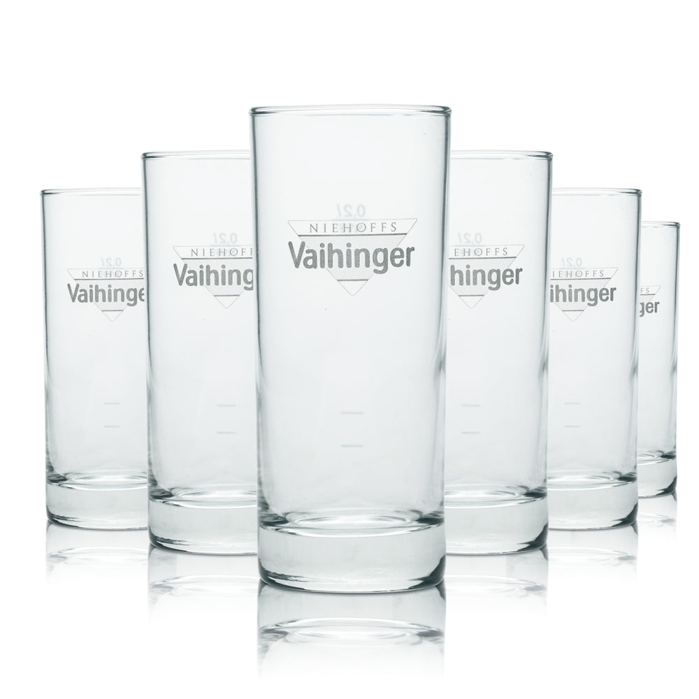 6x szklanka Vaihinger 0.2l tumbler long szklanki do napojów woda mineralna soda gazowana