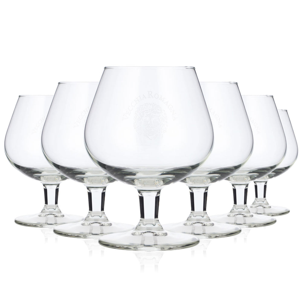 6 szklanek do brandy Vecchia Romagna o pojemności 0,25 l, marki Durobor (zestaw 6 sztuk)