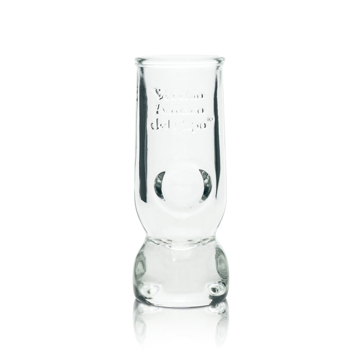 6x Veccio Amaro del Capo Glass 4cl Shot Glasses Relief Print Schnapps Short Stamper – Widok 2