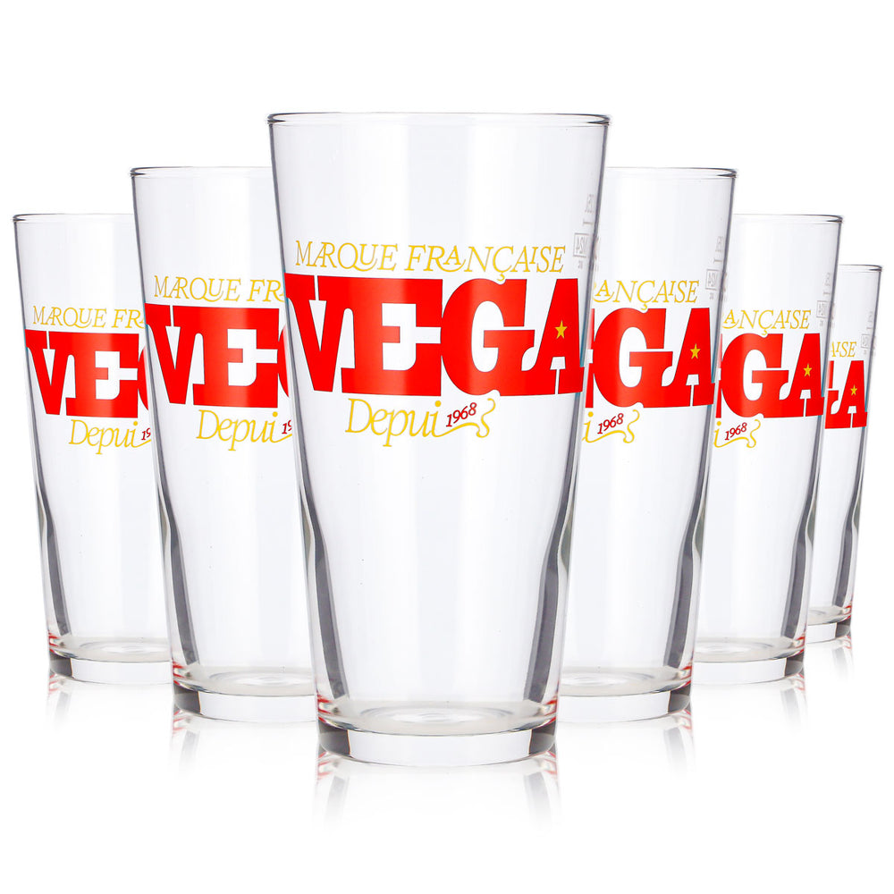 6 szklanek do piwa Vega 0,25 l – kubki, szklanki do piwa, kubki Willi, kufle (zestaw 6 sztuk)