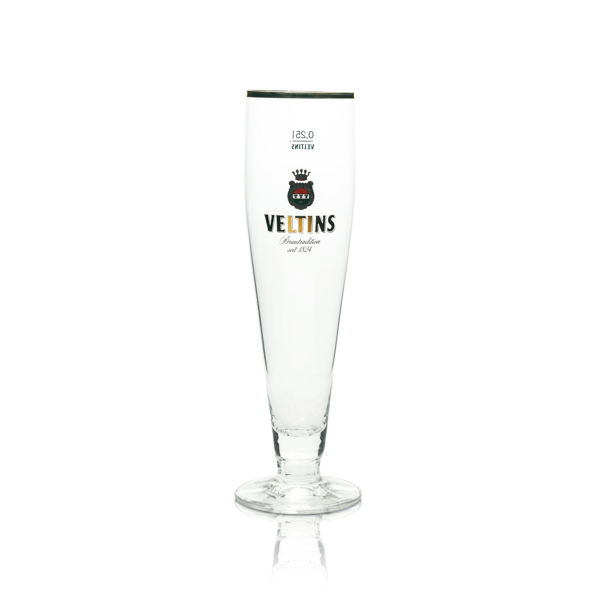 6x Szklanka do Piwa Veltins 0,25l Tulip Gold Rim Ritzenhoff Goblet Glasses Pils Brewery – Widok 2