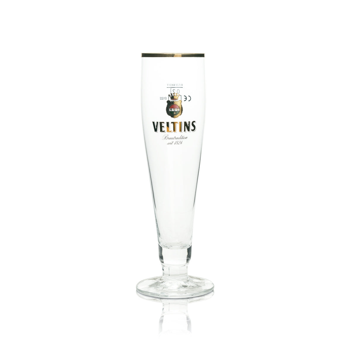 6x szklanka do piwa Veltins 0,2 l Pokal Goldrand Ritzenhoff Tulpe Gläser Pils Export – Widok 2