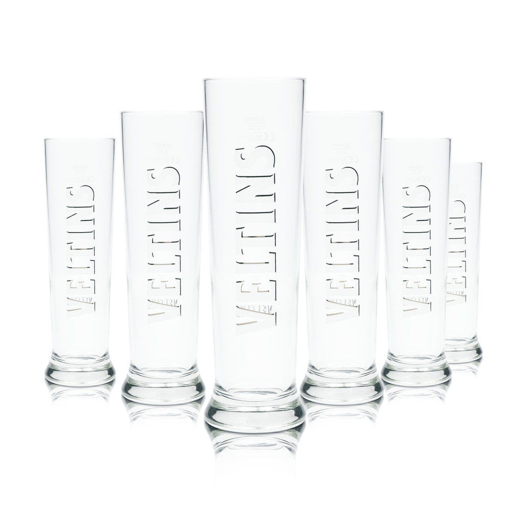 6x Szklanka do piwa Veltins 0,3l Kufel Vancouver Kubek Sahm Willi Szklanki Tulip Cup Bar