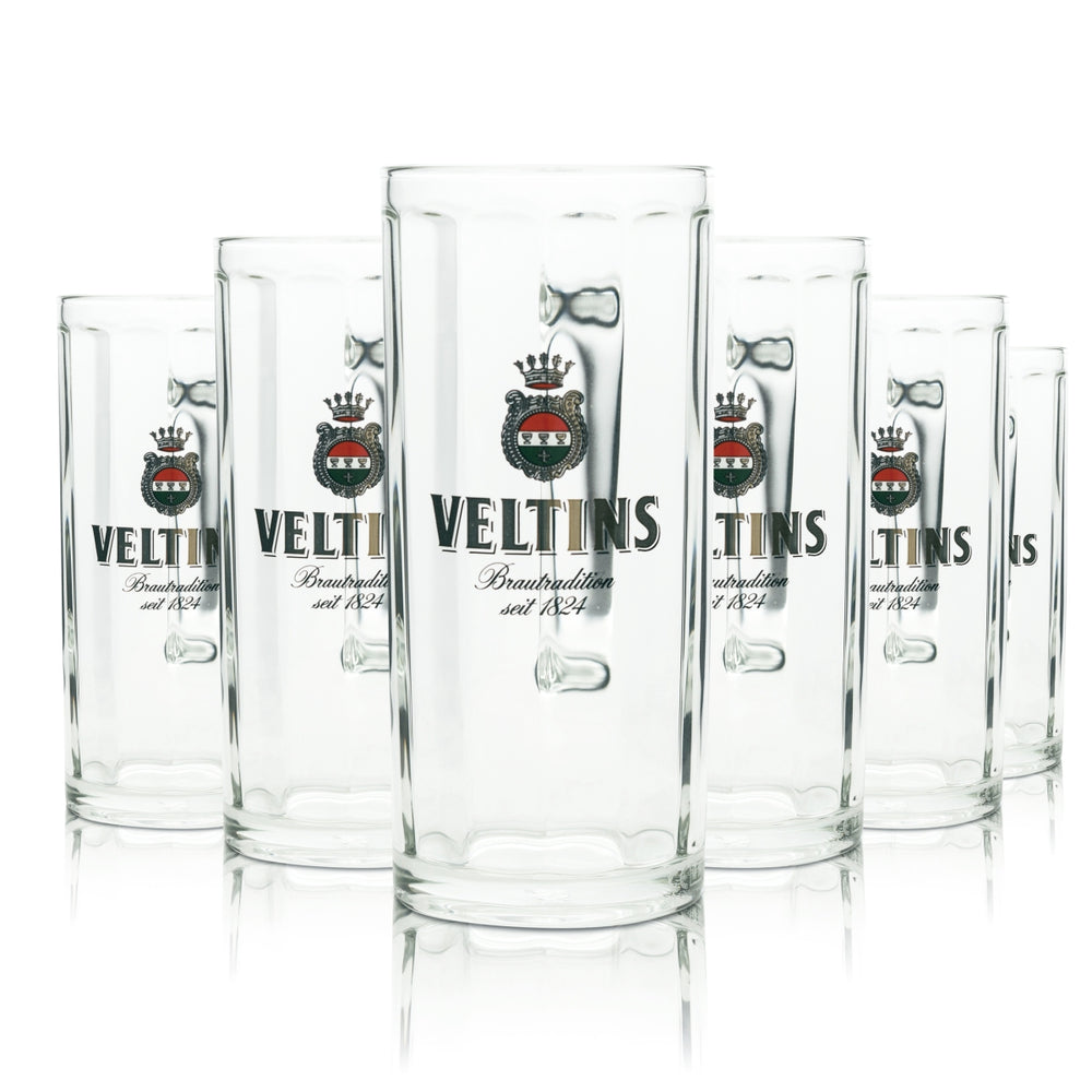 6x szklanka do piwa Veltins 0,4l kufel Moldau Sahm Seidel Henkel szklanki Pils Export Beer