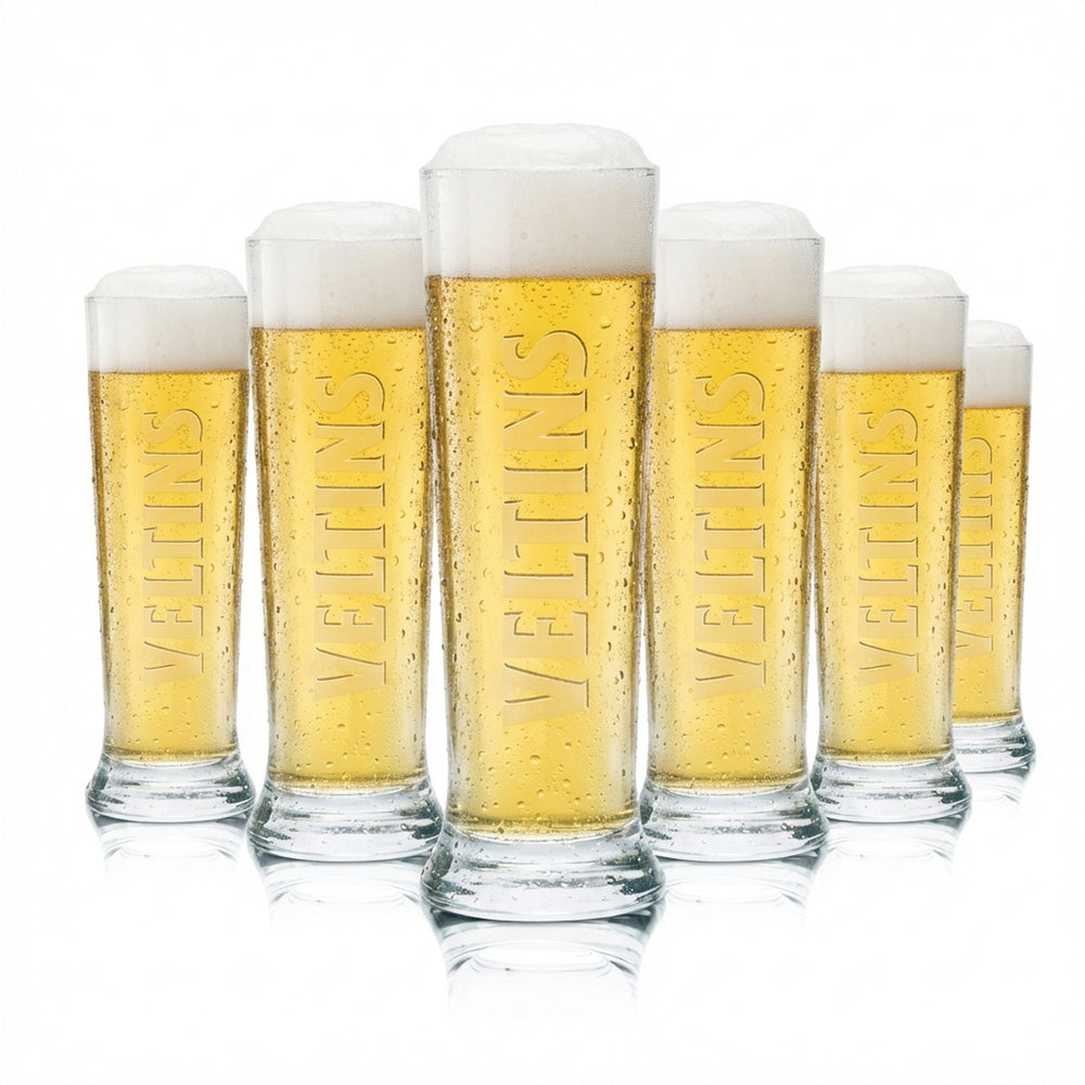 6x szklanka Veltins 0,25 l Szklanki do piwa Puchar Szklanka z uchwytem Dąb Gastronomia Pils Browar
