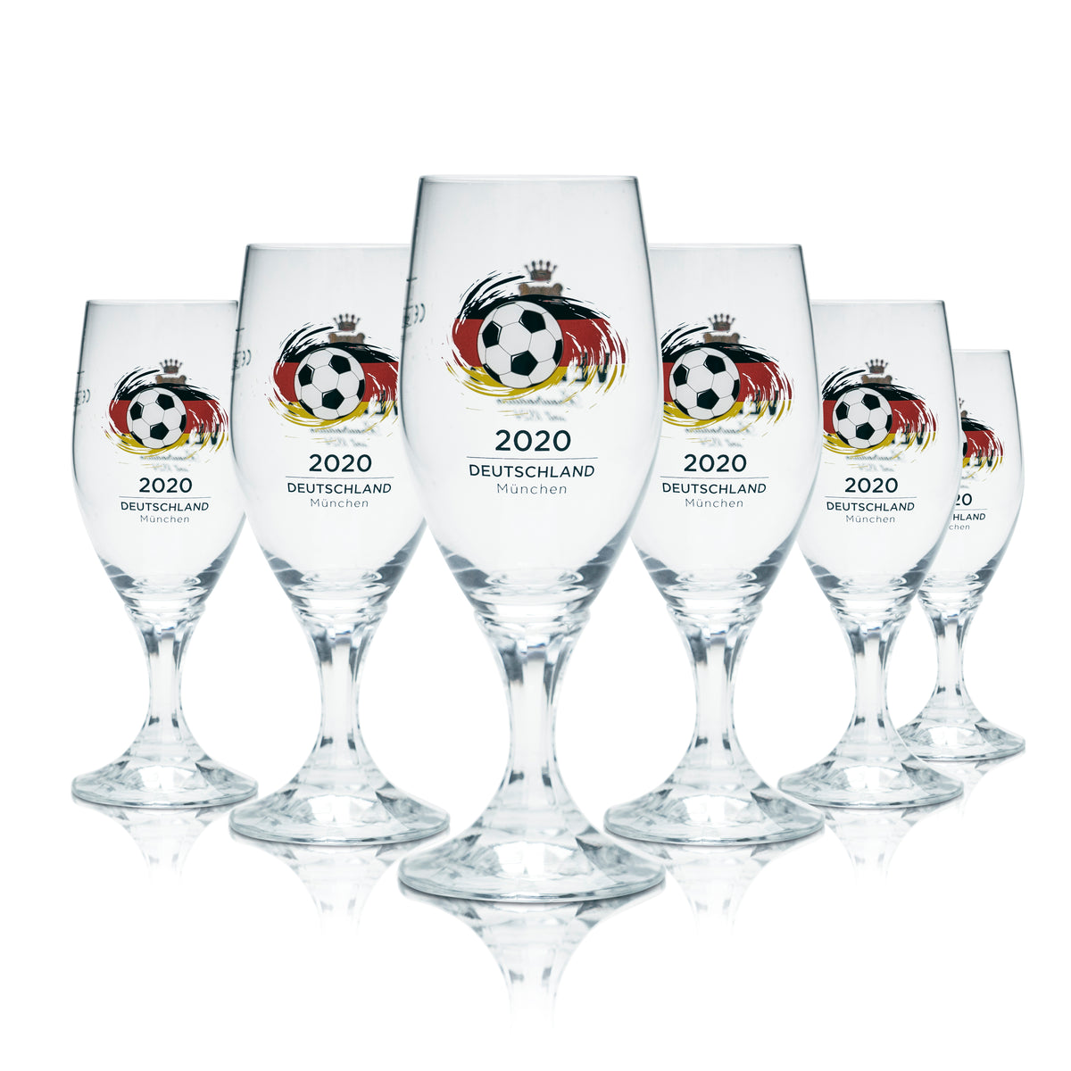 6x Szklanki do piwa Veltins 0,2l Tulip Cup EM 2020 Niemcy Piłka nożna Euro 24 – Widok 5