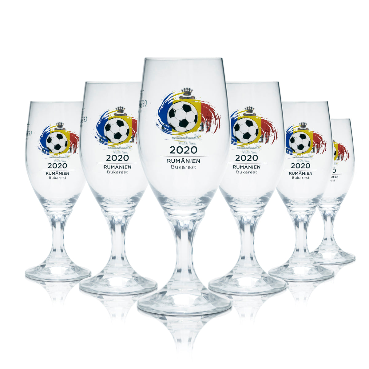 6x Szklanki do piwa Veltins 0,2l Tulip Cup EM 2020 Rumunia Piłka nożna Euro 24 – Widok 5