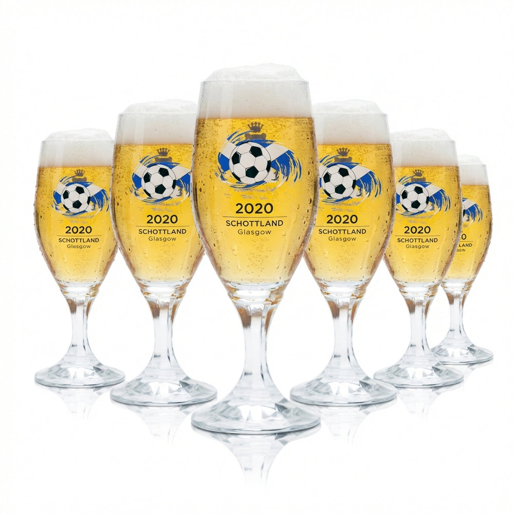 6x szklanka Veltins 0,2 l Szklanki do piwa Tulipan Puchar EM 2020 Szkocja Piłka nożna Euro 24