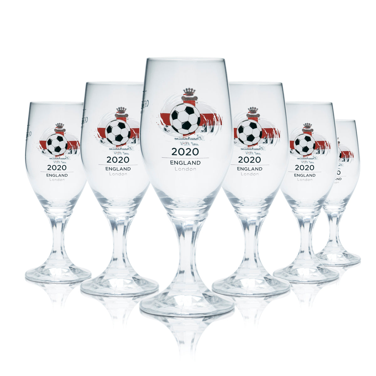 6x Veltins Szklanka do piwa 0,2l Tulip Cup EM 2020 Anglia Piłka nożna Euro 24 – Widok 5