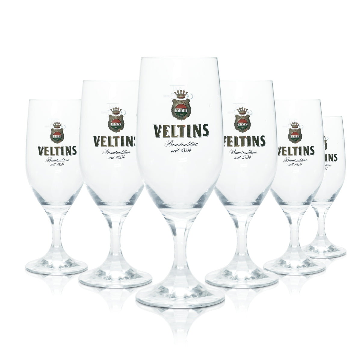 6x szklanka Veltins 0,4 l do piwa Pilsener Tulpe Szklanki Browar Gastronomia Kalibrowane V+
