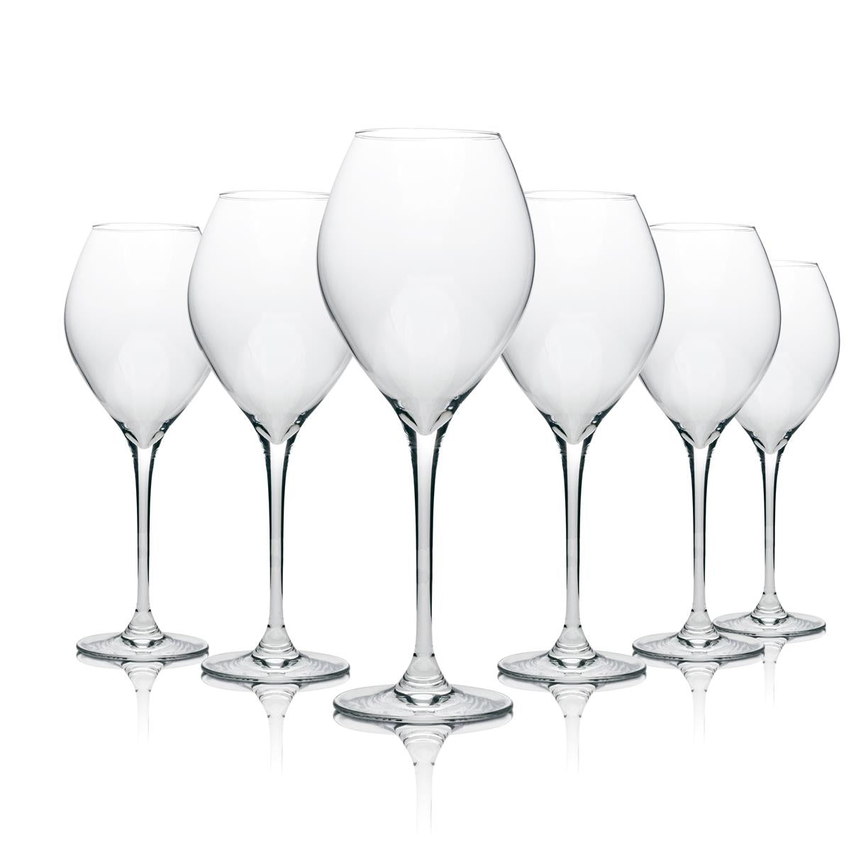 6x kieliszki do szampana Veuve Clicquot 0,3 l, kieliszki typu flute, grubościenne, Prestige C6