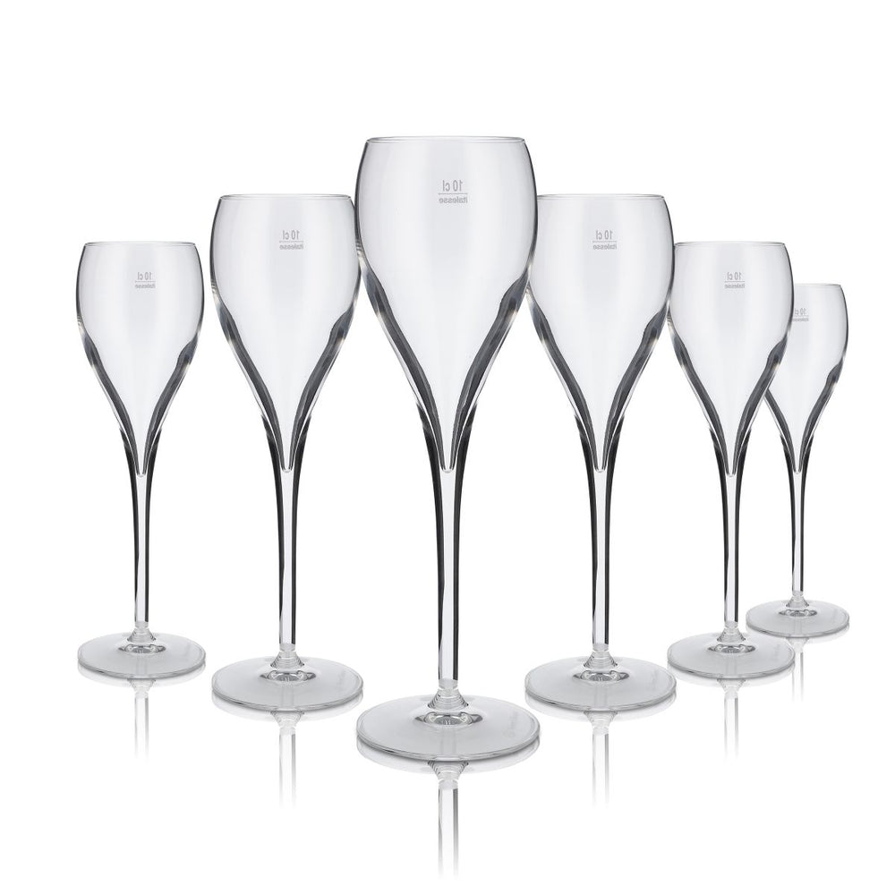 6x Veuve Clicquot kieliszek do szampana 0,18l zestaw kieliszków do wina musującego Secco Gastro