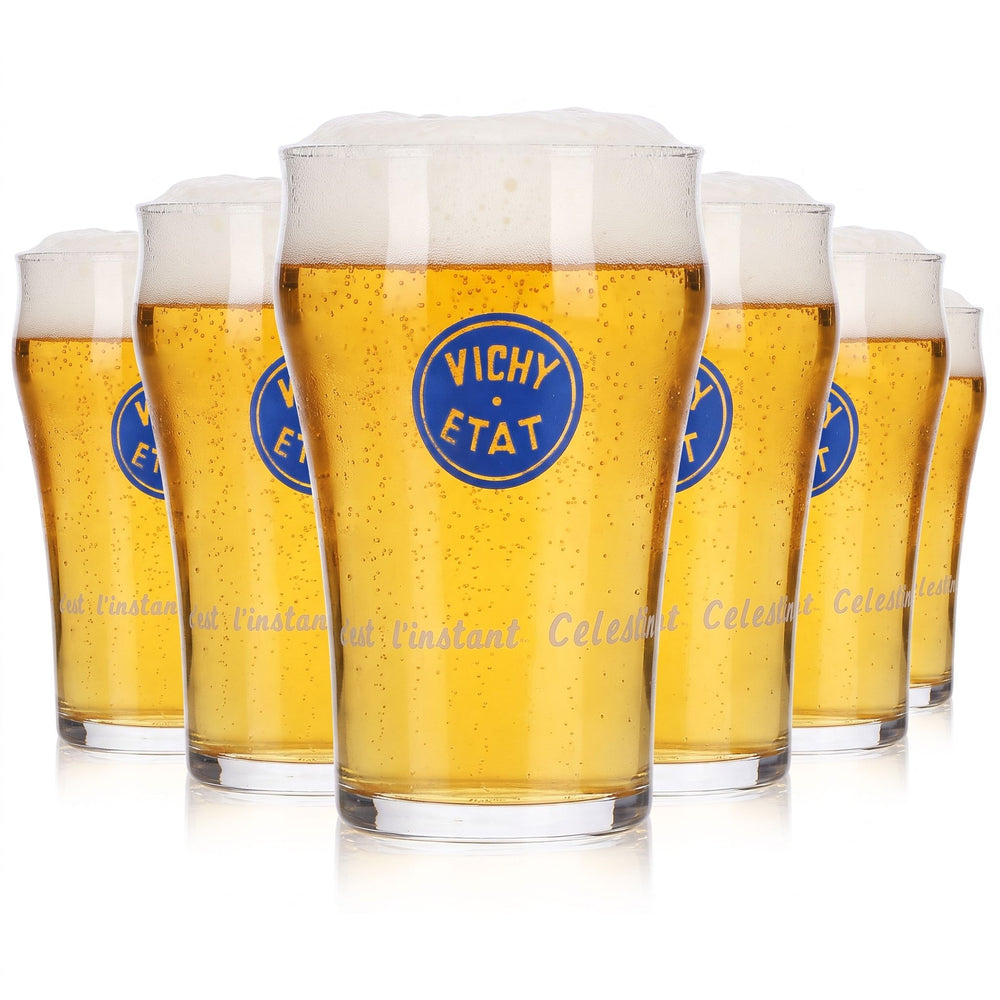 6 szklanek na wodę Vichy Célestins o pojemności 0,2 l, marka Vichy ETAT (zestaw 6 sztuk)
