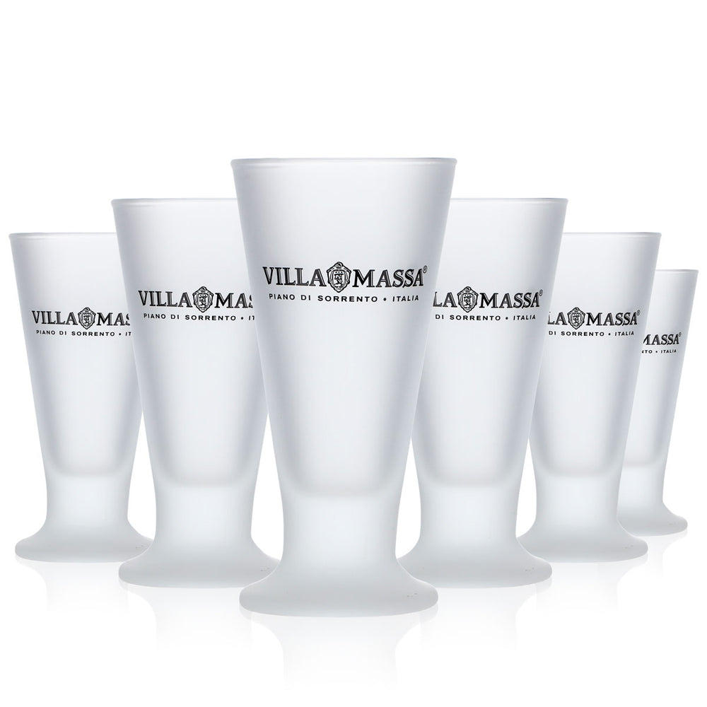 6x Villa Massa Limoncello Szklanki Stamper Krótka szklanka 7 cl Shot Satynowana