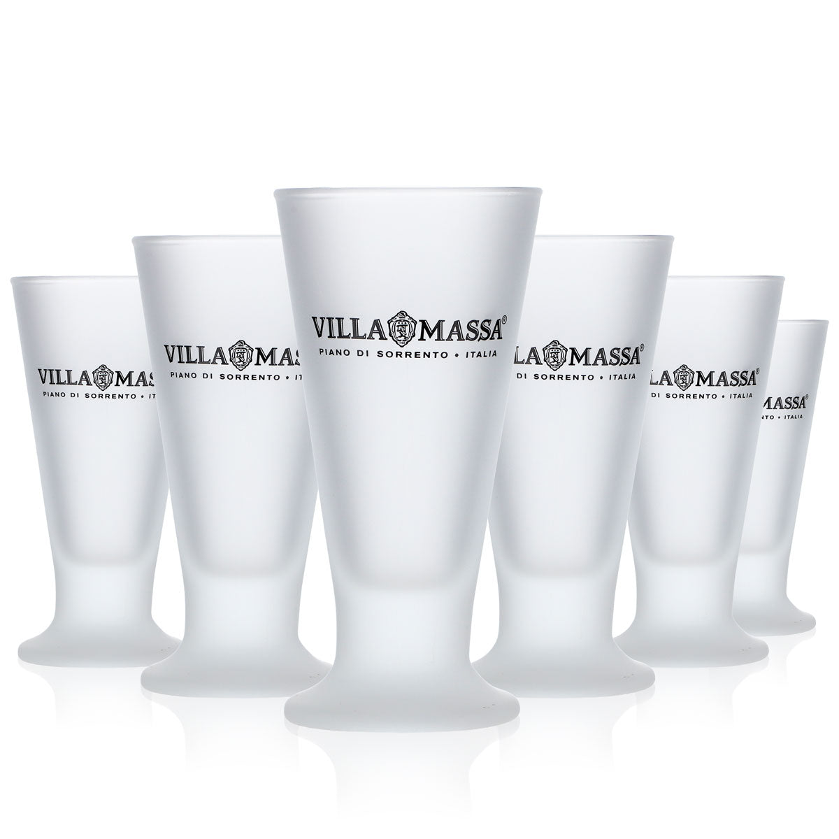 6x Villa Massa Limoncello Szklanki Stamper Krótka szklanka 7 cl Shot Satynowana