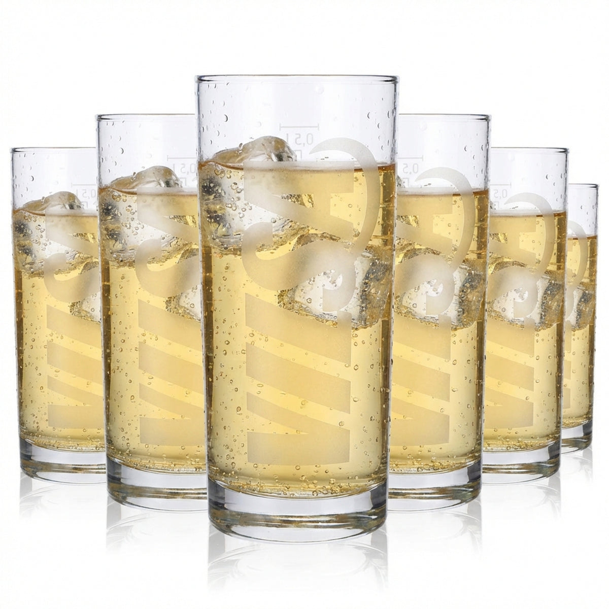 6x Vilsa Szklanki Szklanki do wody Szklanki do soku 0,5 l Kubki