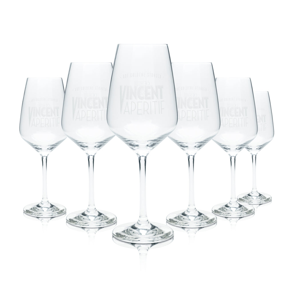 6x Vincent Kieliszek do aperitifu 0,2 l Kieliszek z nóżką Kieliszki do wina Kieliszki koktajlowe Longdink Gastro