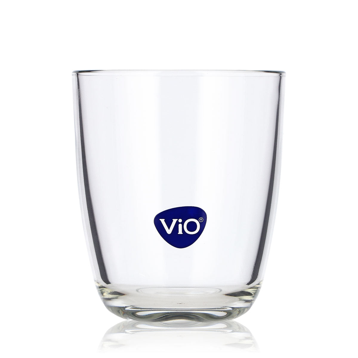 6 szt. szklanek Vio Wasser 0,55 l, szklanki typu tumbler z niebieskim logo, szklanki do whisky typu Old Fashioned – Widok 2