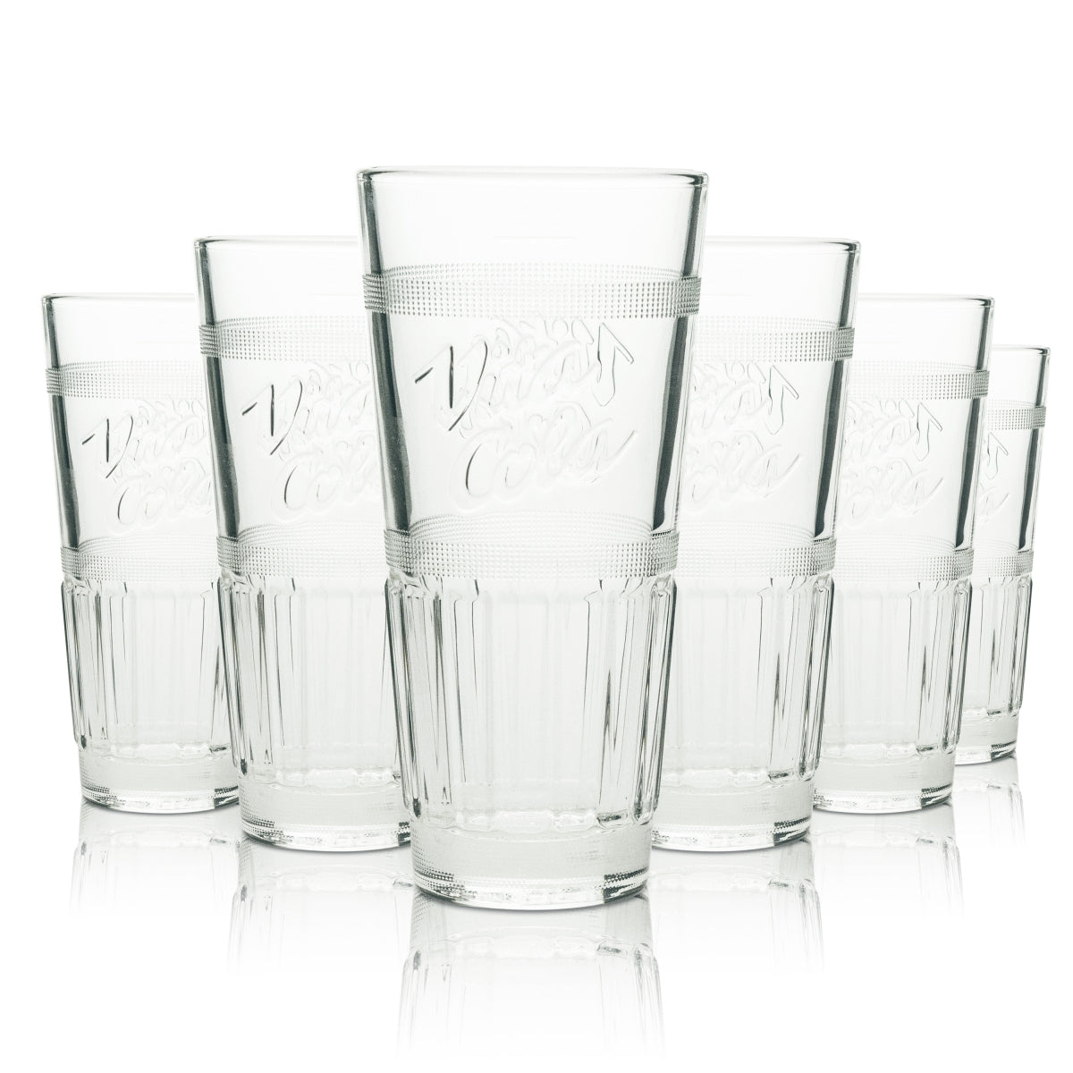 6x Vita Cola szklanka do napojów bezalkoholowych 0,2l long drink glass