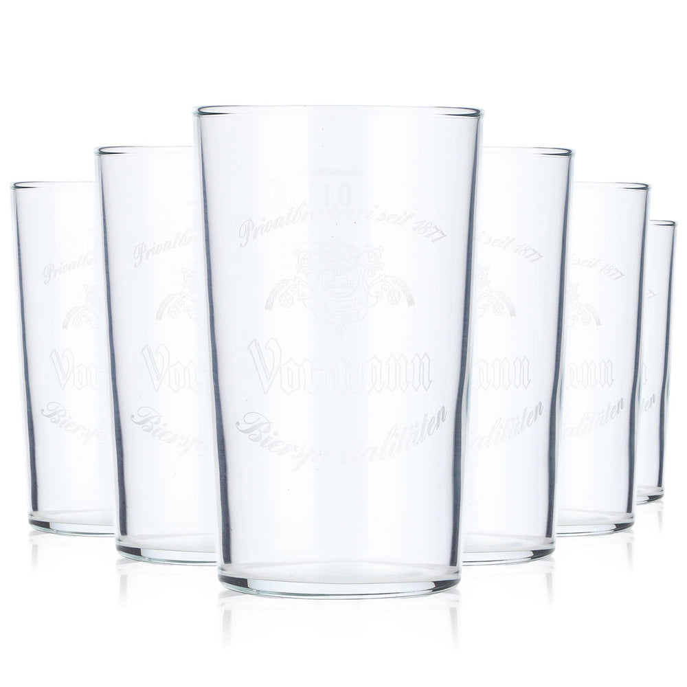 6x szklanka do piwa Vormann Szklanka powitalna Szklanka degustacyjna 0,1 l Szklanka typu tumbler Szklanka z uchwytem
