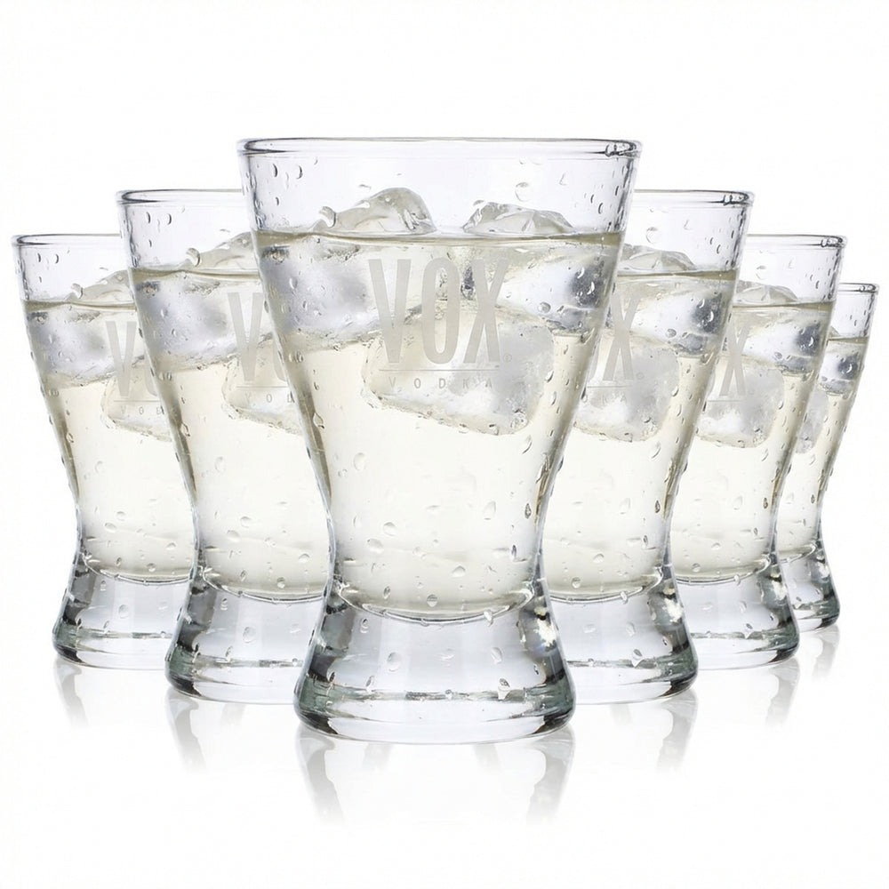 6x szklanka do wódki Vox 2 cl/4 cl Shot Stamper Krótkie szklanki do sznapsa „Helsinki”