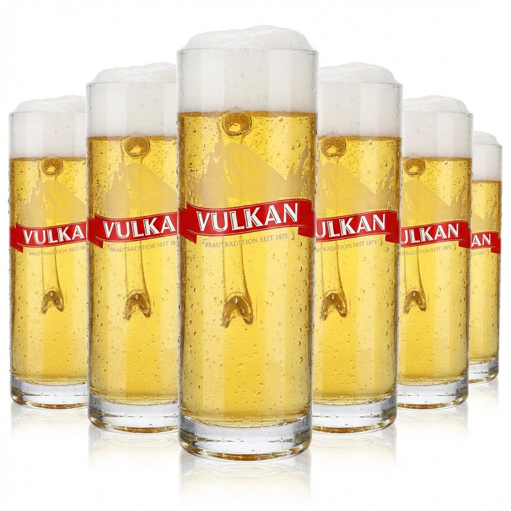 6x szklanka do piwa Vulkanbräu 0,3 l kufel do piwa Dallas