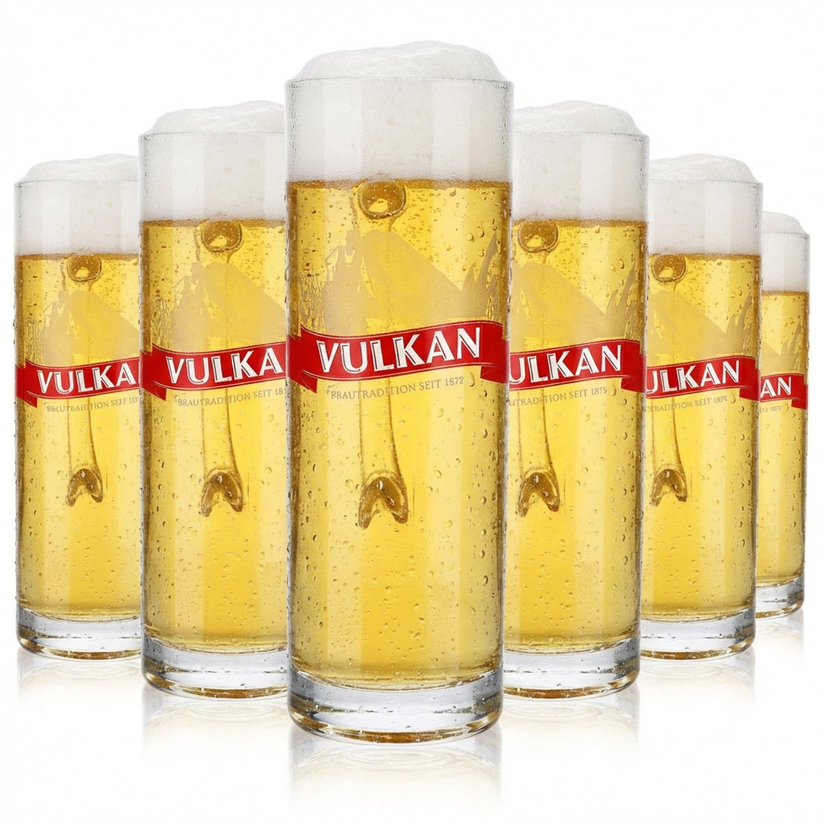 6x szklanka do piwa Vulkanbräu 0,3 l kufel do piwa Dallas
