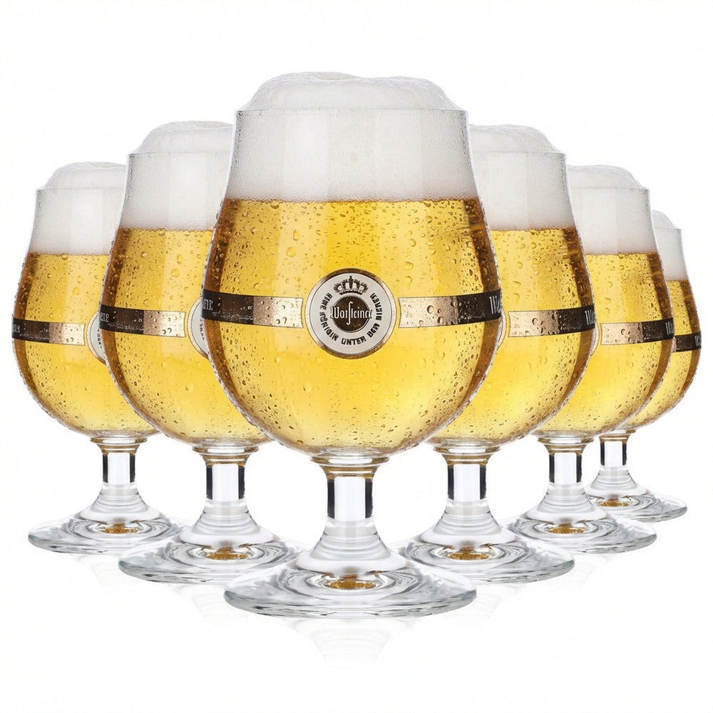 6x szklanka do piwa Warsteiner 0,25 l Szklanki do piwa Pokal Ritzenhof Bistrol Schwenker geb.