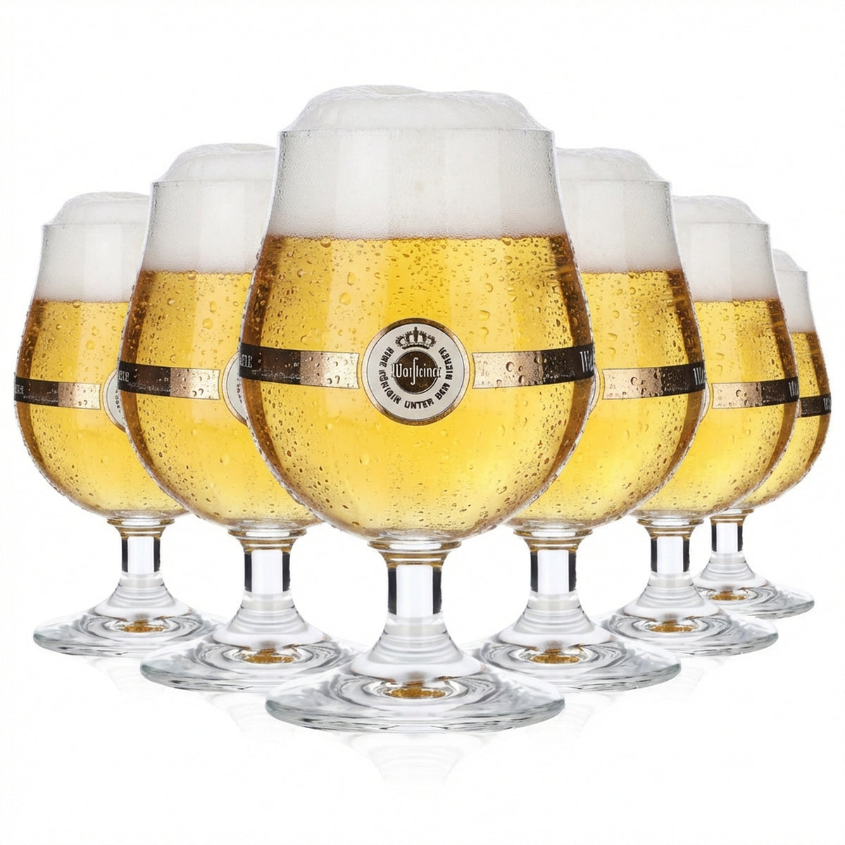 6x szklanka do piwa Warsteiner 0,25 l Szklanki do piwa Pokal Ritzenhof Bistrol Schwenker geb.
