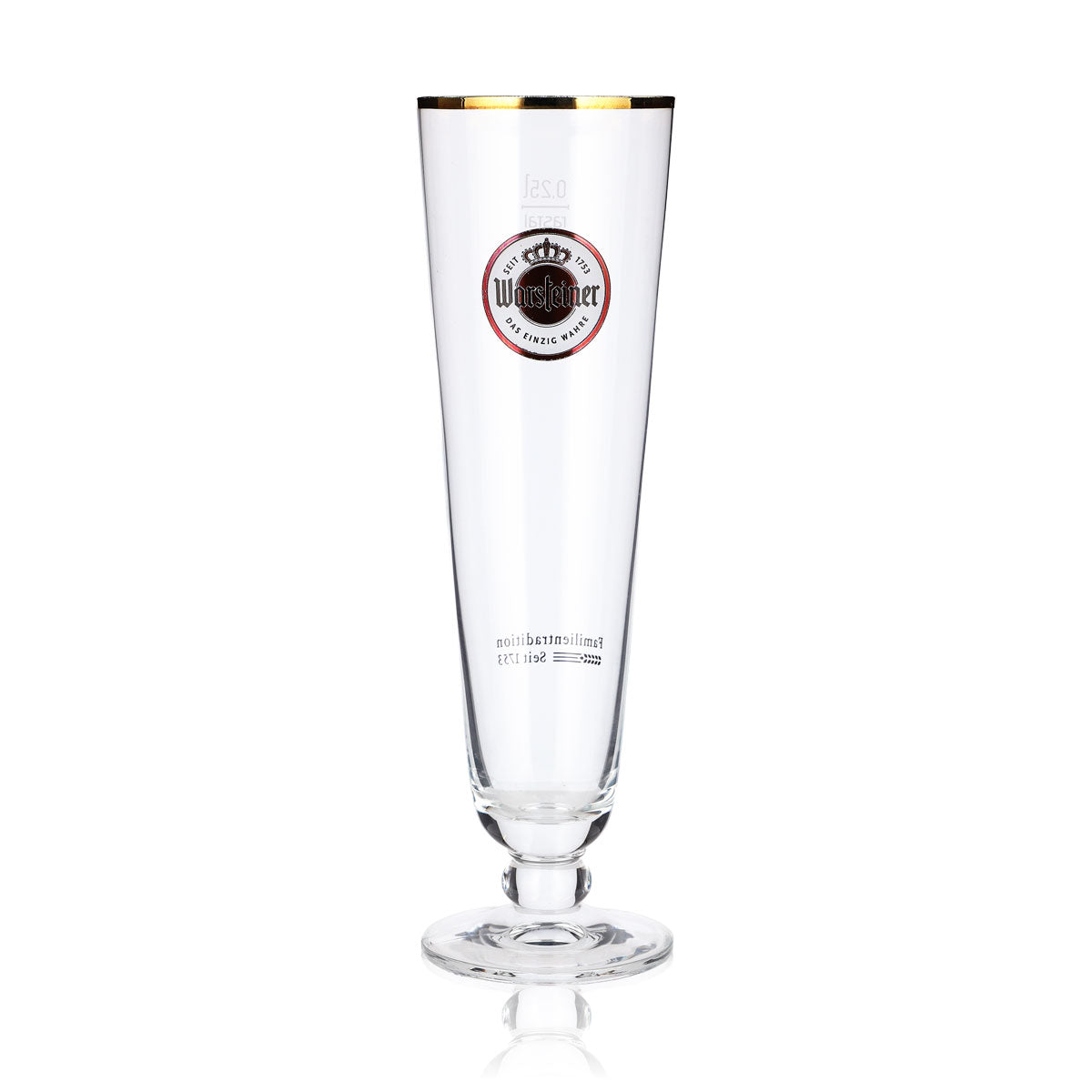 6x Szklanka do Piwa Warsteiner 0,25l Tulip Ekskluzywne Szklanki do Piwa Browar Złota Obręcz – Widok 2