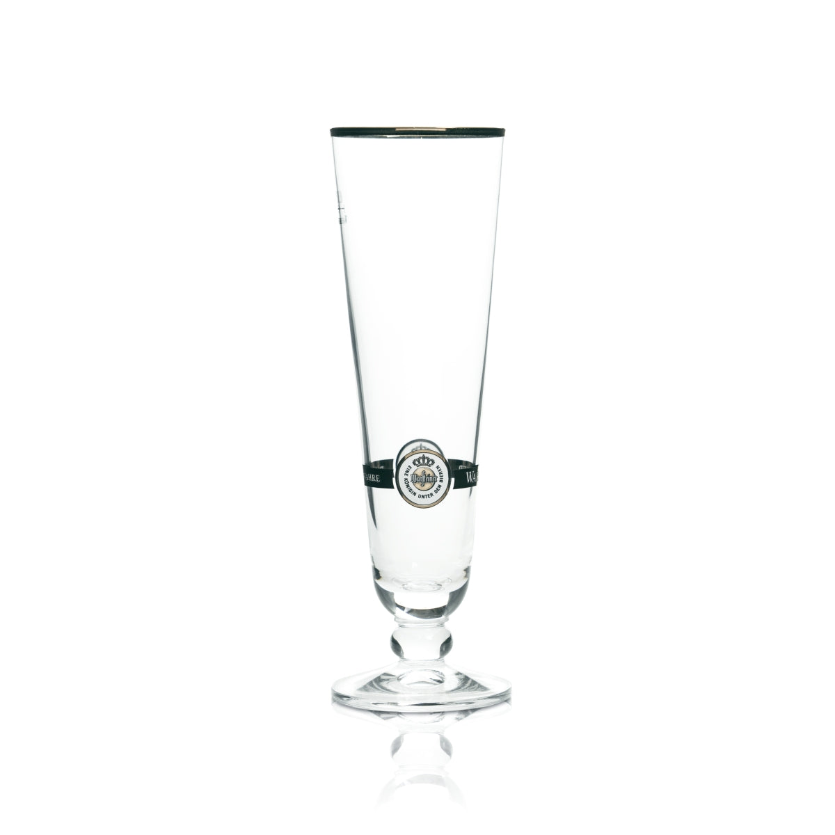 6x Warsteiner Beer Glass 0.2l Goblet Gold Rim Pilsner Glasses Tulip Stange Beer Brew – Widok 2