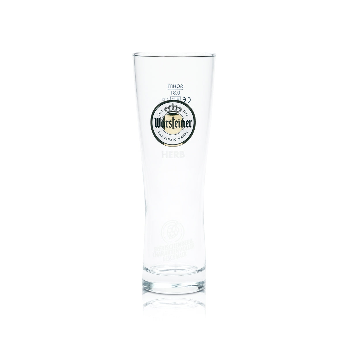 6x Warsteiner Beer Glass 0,3 l Herb Cup Kubki Szklanki Tulipan Puchar Browar Piwo – Widok 2