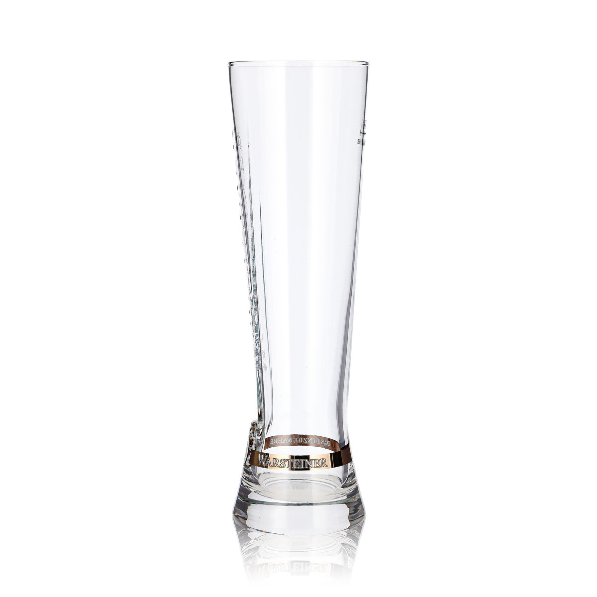 6 szklanek do piwa Warsteiner 0,3 l, szklanki Starcup z brązowymi akcentami, puchar w kształcie drążka – Widok 6