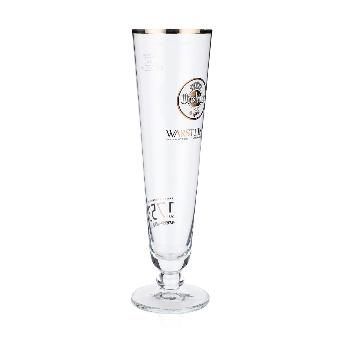 6x szklanki do piwa Warsteiner Szklanki do piwa 0,4 l Kielich 1753 białe logo – Widok 3