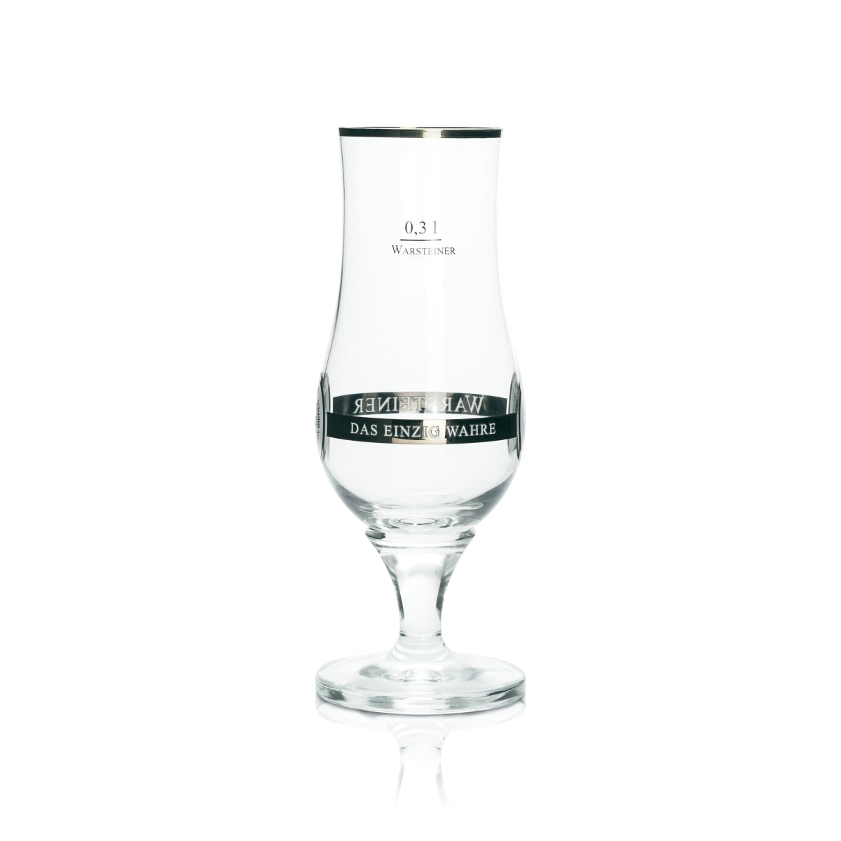 6x Warsteiner Glass 0.3l Exclusive Tulip Goblet Gold-rimmed Glasses Calibrated Gastro Bar – Widok 3