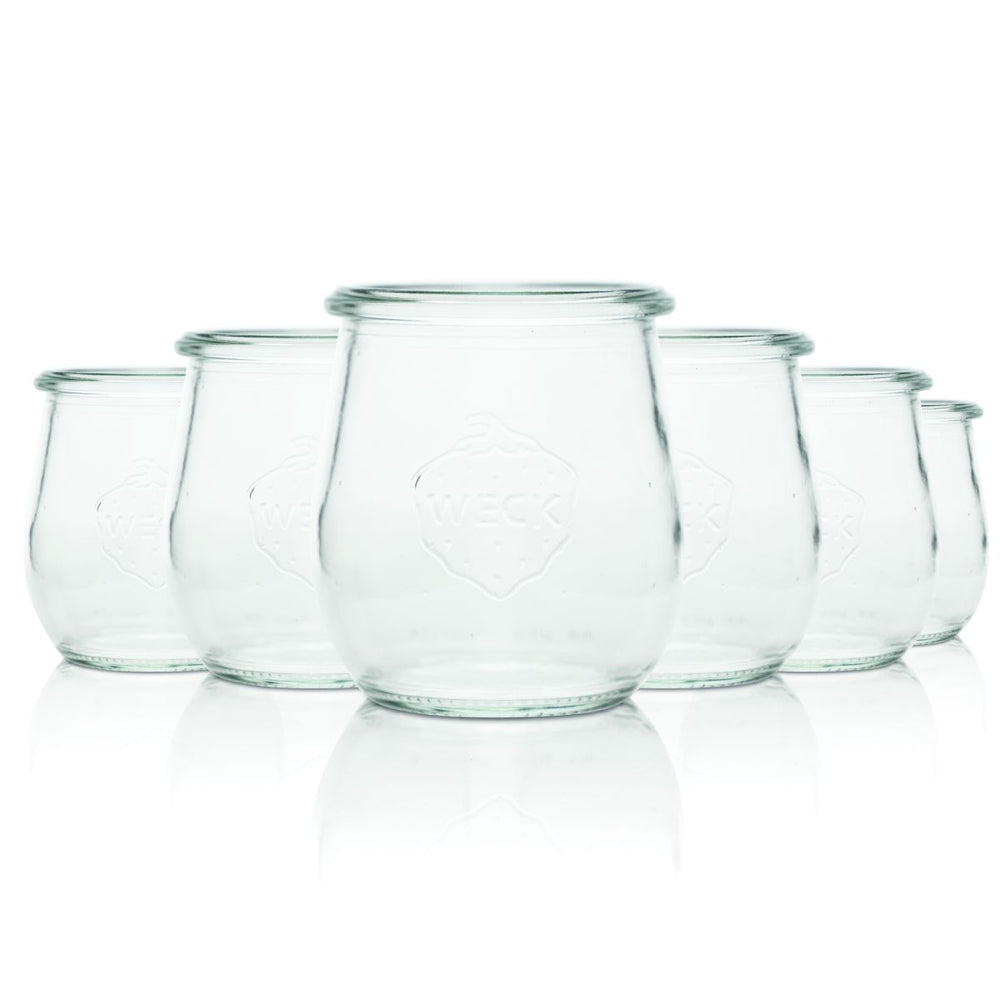 6x Weck Dessert Glass 0,22 l Słoik do przetworów Słoik na desery Pudding Mus Krem