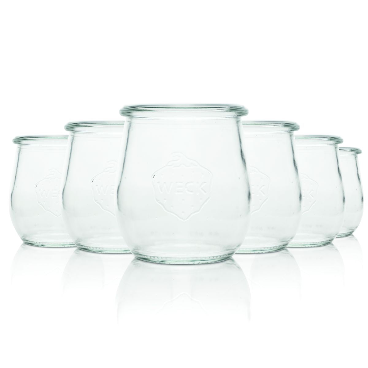 6x Weck Dessert Glass 0,22 l Słoik do przetworów Słoik na desery Pudding Mus Krem