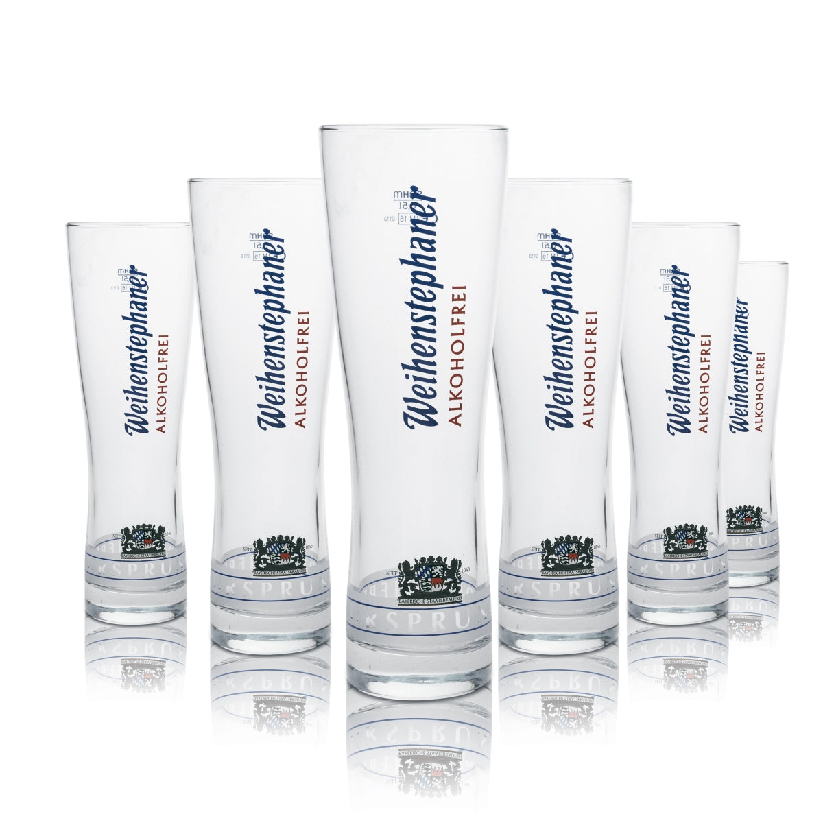 6x szklanki do piwa Weihenstephan Szklanki do piwa pszenicznego 0,5 l Bezalkoholowe Sahm