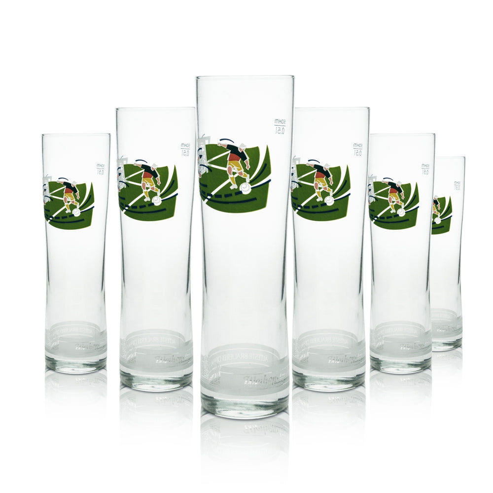 6x Szklanka do piwa Weihenstephan Tulip 0,5l Sahm Football Niemcy Jamajka