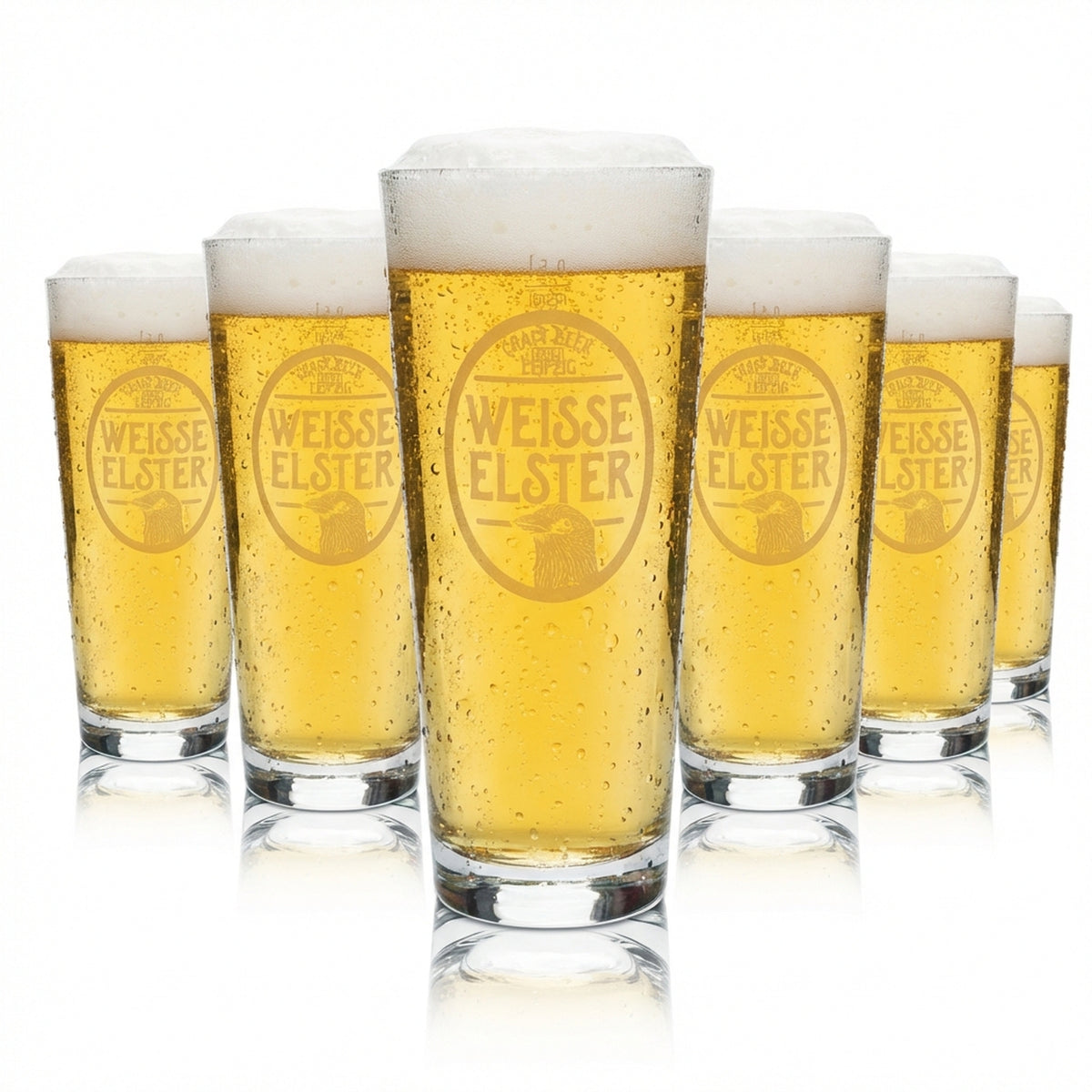 6x Szklanka do piwa Weisse Elster 0,5l kufel Rastal