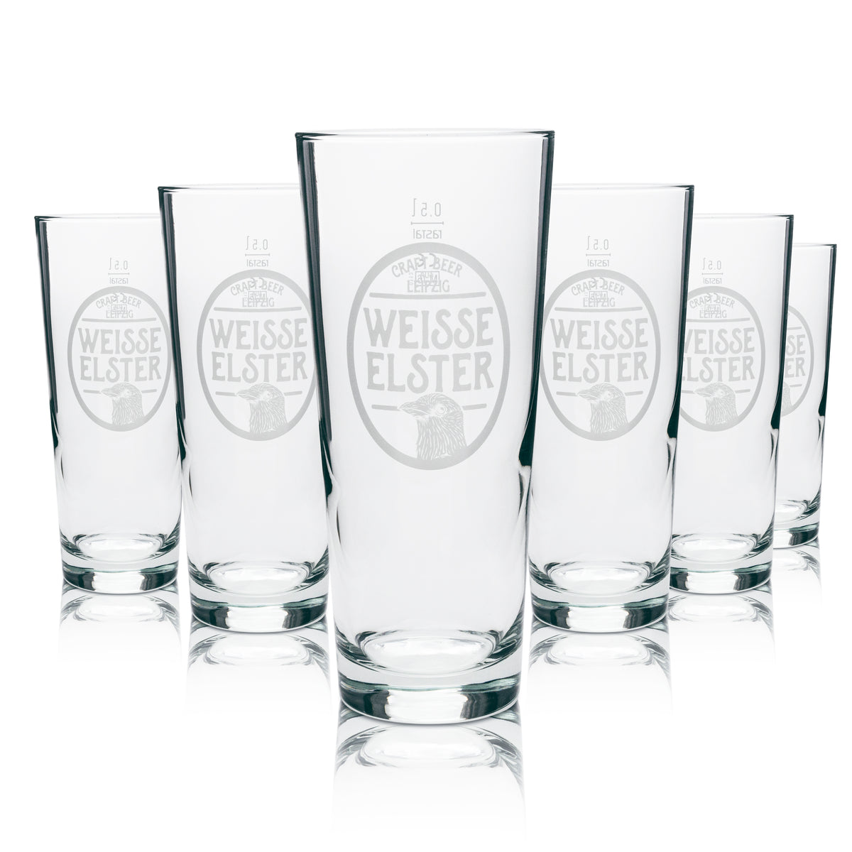 6x Szklanka do piwa Weisse Elster 0,5l kufel Rastal – Widok 4