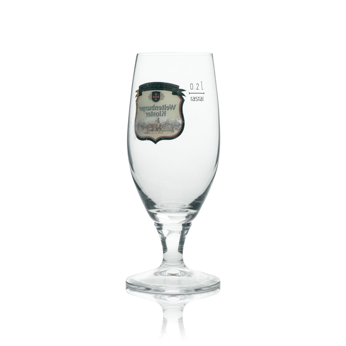 6x Weltenburger Kloster Szklanka do piwa Goblet 0,2l Logo Red Rastal – Widok 3