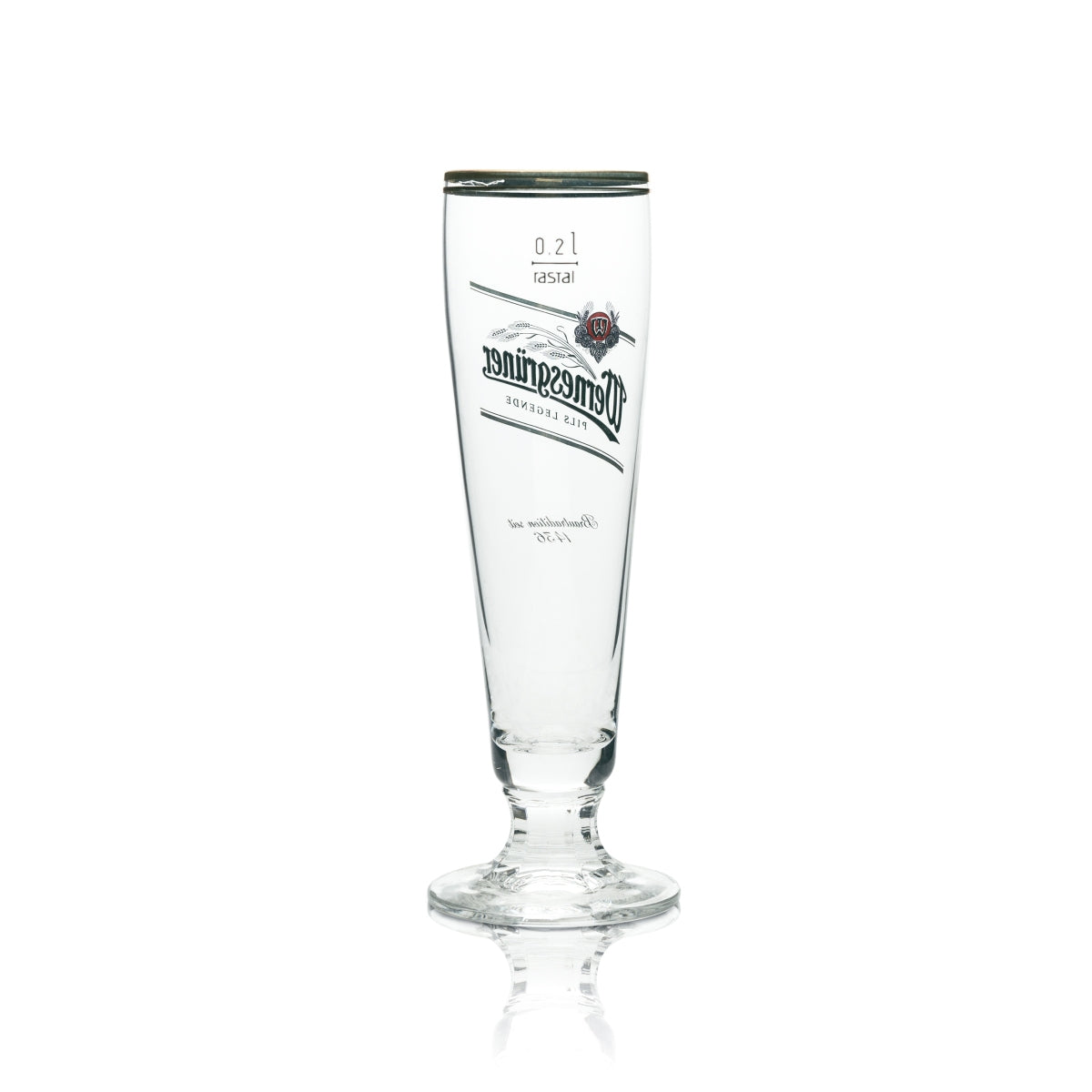 6x szklanka do piwa Wernesgrüner 0,2l kielich Pils legenda Rastal szklanki tulipanowe Beer Bar – Widok 3
