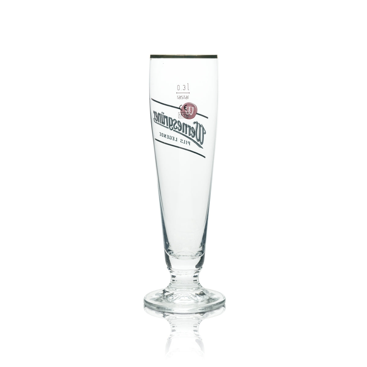 6x Wernesgrüner Beer Glass 0,3l Goblet Pils Legend Rastal Tulip Glasses Beer Bar – Widok 3