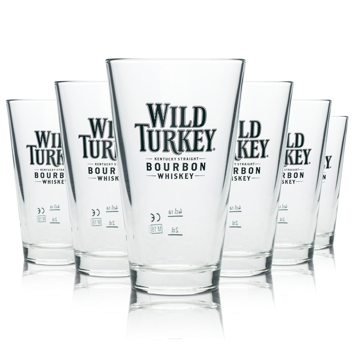 6x szklanka do whisky Wild Turkey Longdrink 250 ml Szklanki koktajlowe Bourbon Tasting Dąb