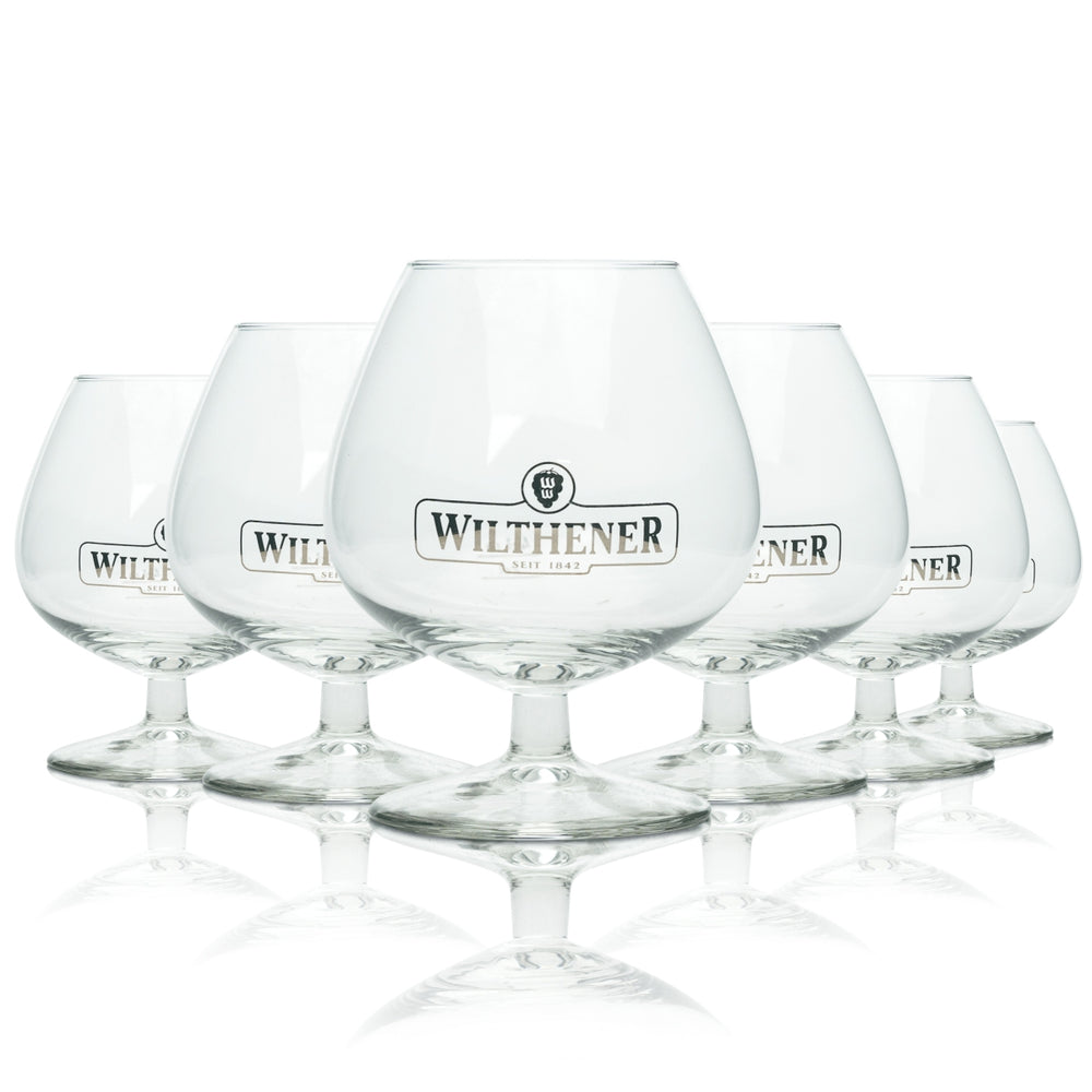 6x Wilthener kieliszek do brandy 0,25l degustacja koniaku snifter nosing kieliszki barowe